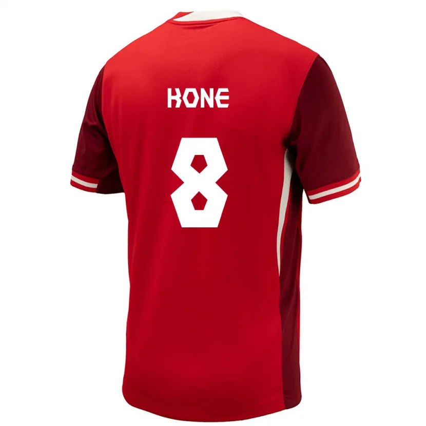 Danxen Män Kanada Ismaël Koné #8 Röd Hemmatröja Matchtröjor 24-26 Tröjor T-Tröja
