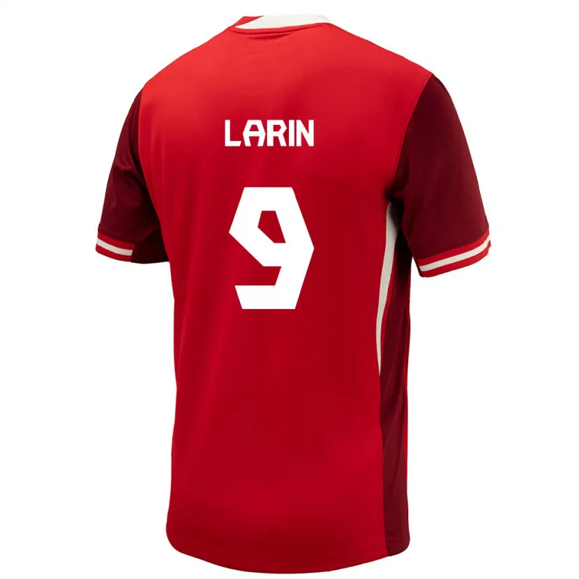 Danxen Män Kanada Cyle Larin #9 Röd Hemmatröja Matchtröjor 24-26 Tröjor T-Tröja