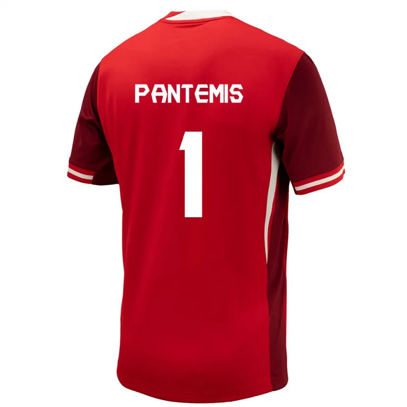 Danxen Män Kanada James Pantemis #1 Röd Hemmatröja Matchtröjor 24-26 Tröjor T-Tröja
