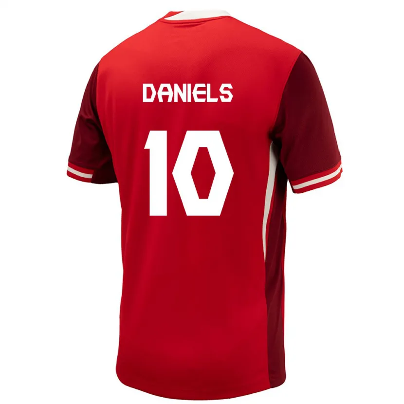 Danxen Män Kanada Aidan Daniels #10 Röd Hemmatröja Matchtröjor 24-26 Tröjor T-Tröja