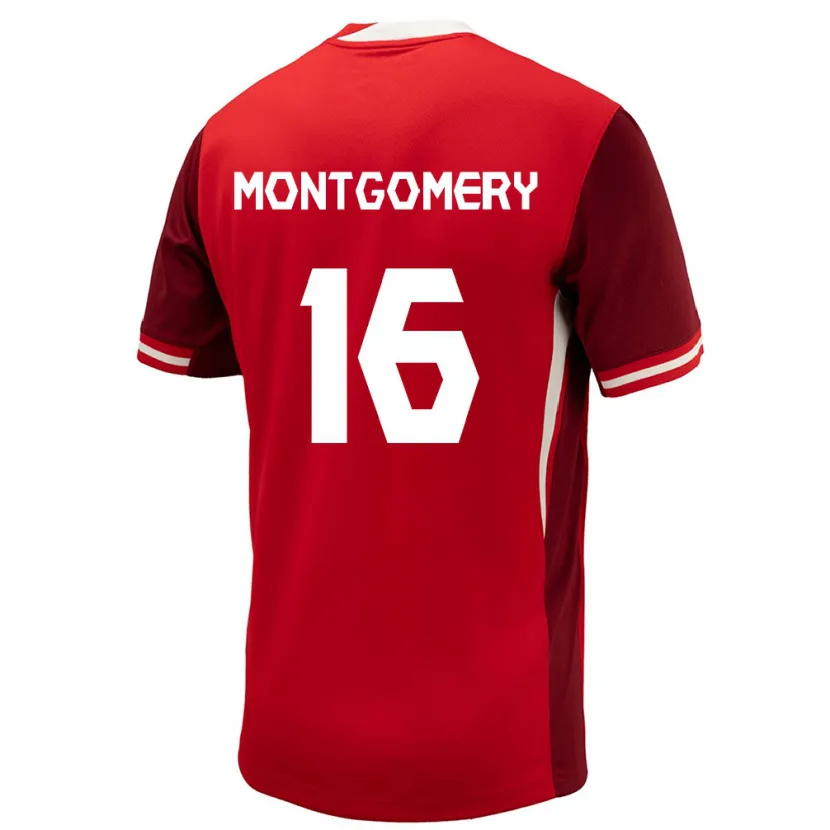 Danxen Män Kanada Callum Montgomery #16 Röd Hemmatröja Matchtröjor 24-26 Tröjor T-Tröja