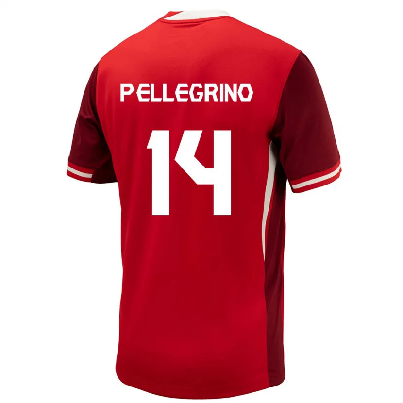Danxen Män Kanada Gabriel Pellegrino #14 Röd Hemmatröja Matchtröjor 24-26 Tröjor T-Tröja
