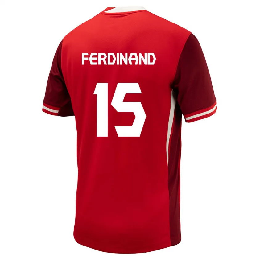 Danxen Män Kanada Keesean Ferdinand #15 Röd Hemmatröja Matchtröjor 24-26 Tröjor T-Tröja