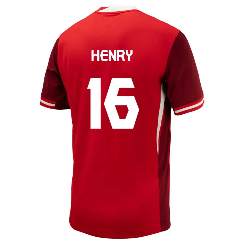 Danxen Män Kanada Maël Henry #16 Röd Hemmatröja Matchtröjor 24-26 Tröjor T-Tröja