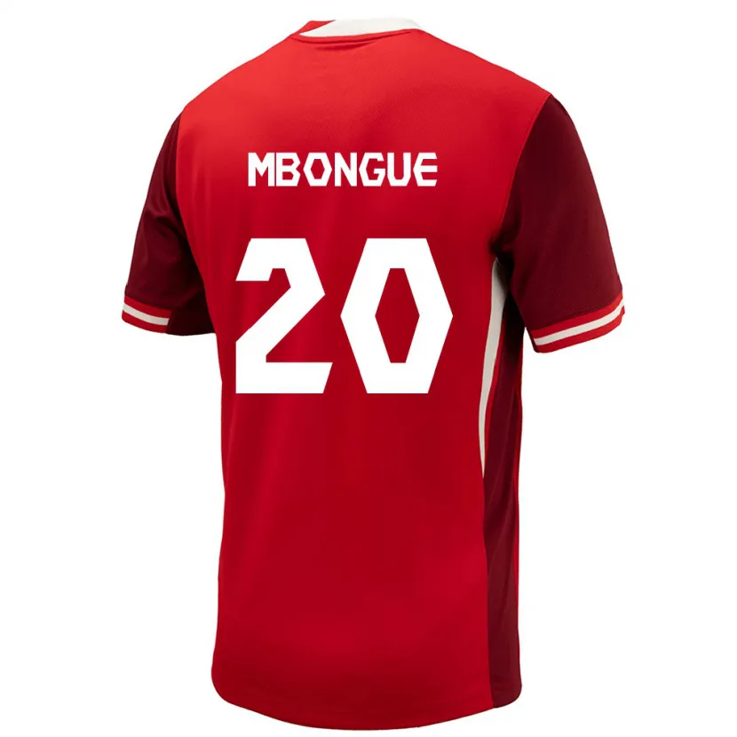 Danxen Män Kanada Hugo Mbongue #20 Röd Hemmatröja Matchtröjor 24-26 Tröjor T-Tröja