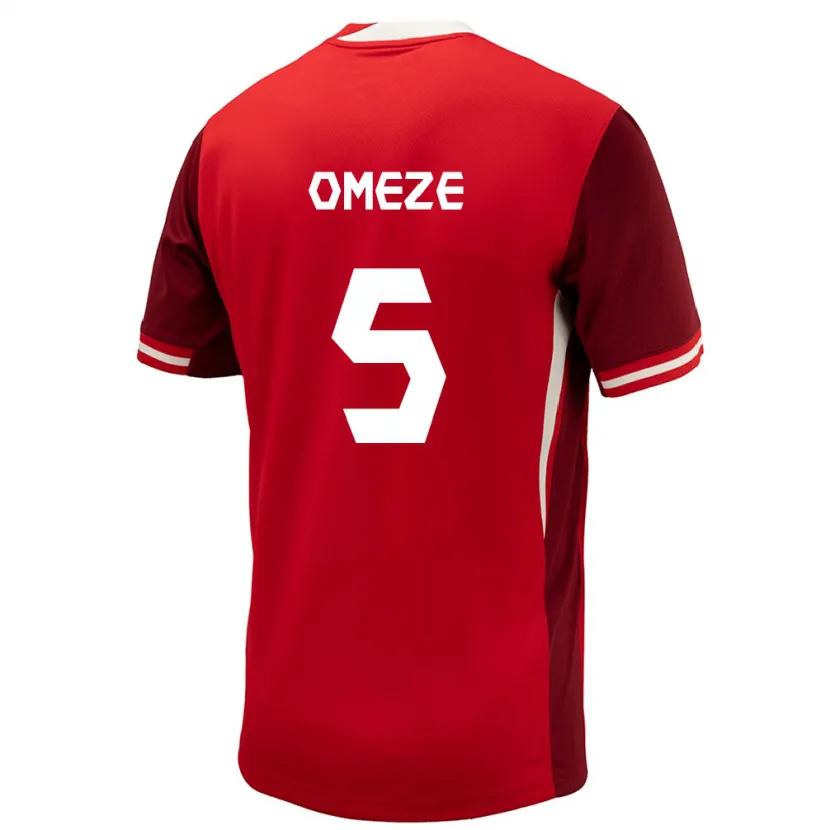 Danxen Män Kanada Chimere Omeze #5 Röd Hemmatröja Matchtröjor 24-26 Tröjor T-Tröja