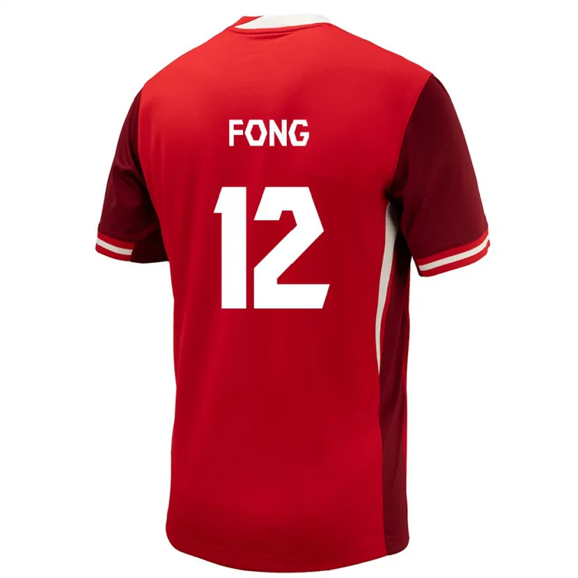 Danxen Män Kanada Aidan Fong #12 Röd Hemmatröja Matchtröjor 24-26 Tröjor T-Tröja