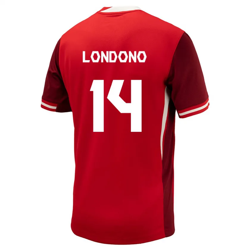 Danxen Män Kanada Tyler Londono #14 Röd Hemmatröja Matchtröjor 24-26 Tröjor T-Tröja