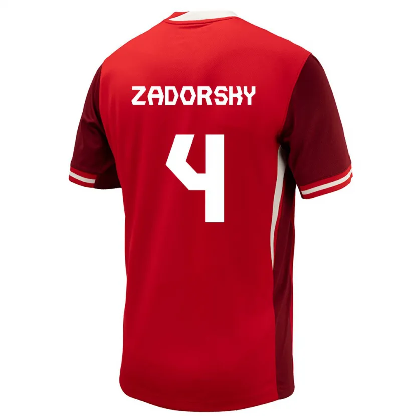 Danxen Män Kanada Shelina Zadorsky #4 Röd Hemmatröja Matchtröjor 24-26 Tröjor T-Tröja