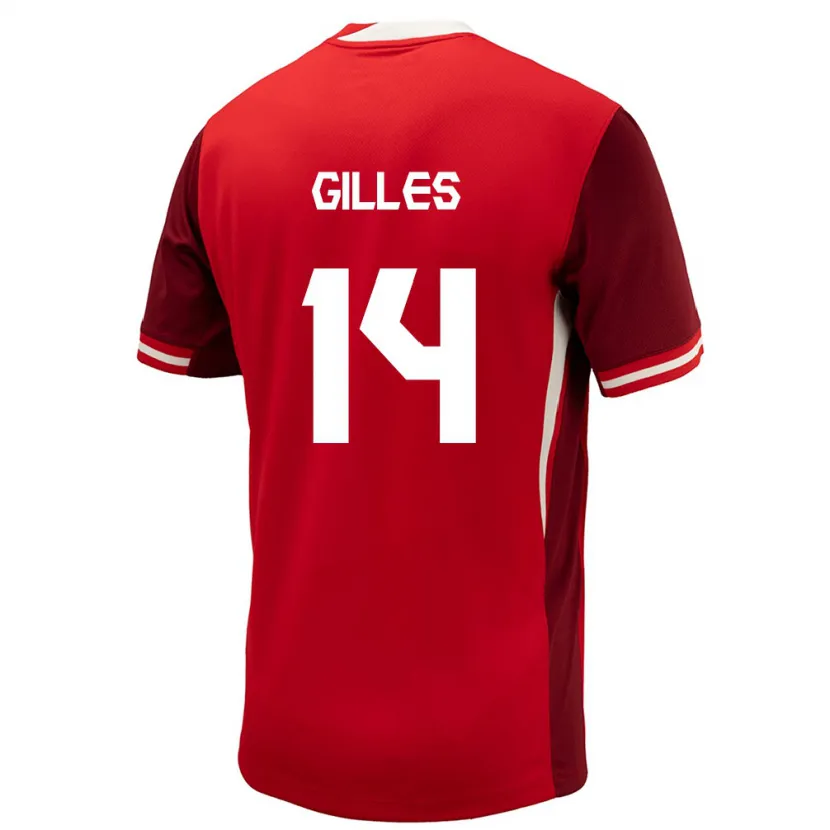 Danxen Män Kanada Vanessa Gilles #14 Röd Hemmatröja Matchtröjor 24-26 Tröjor T-Tröja