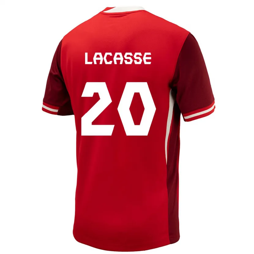 Danxen Män Kanada Cloé Lacasse #20 Röd Hemmatröja Matchtröjor 24-26 Tröjor T-Tröja
