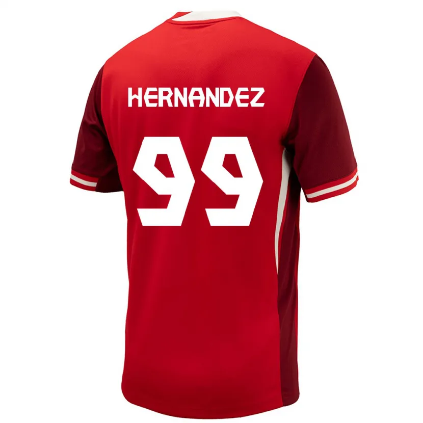 Danxen Män Kanada Jeneva Hernandez Gray #99 Röd Hemmatröja Matchtröjor 24-26 Tröjor T-Tröja
