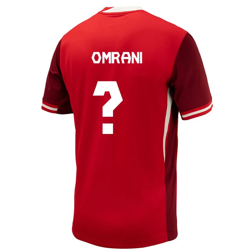 Danxen Män Kanada Shyon Omrani #0 Röd Hemmatröja Matchtröjor 24-26 Tröjor T-Tröja