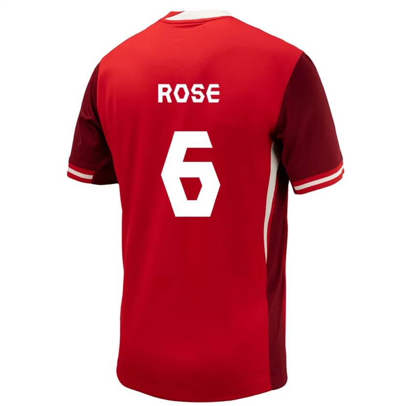 Danxen Män Kanada Deanne Rose #6 Röd Hemmatröja Matchtröjor 24-26 Tröjor T-Tröja