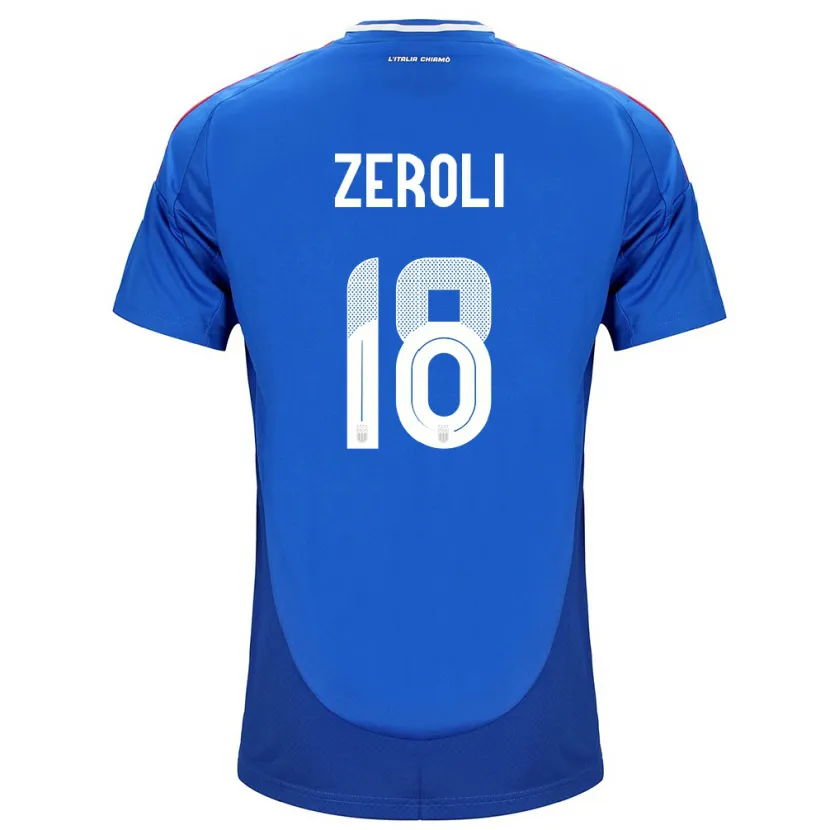 Danxen Män Italien Kevin Zeroli #18 Blå Hemmatröja Matchtröjor 24-26 Tröjor T-Tröja
