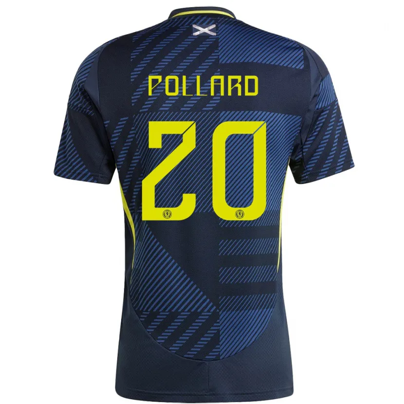 Danxen Män Skottland Lancelot Pollard #20 Mörkblå Hemmatröja Matchtröjor 24-26 Tröjor T-Tröja