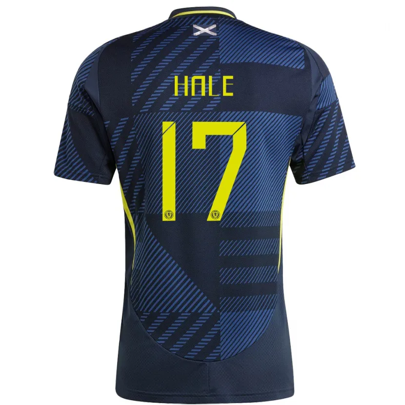 Danxen Män Skottland Finlay Hale #17 Mörkblå Hemmatröja Matchtröjor 24-26 Tröjor T-Tröja
