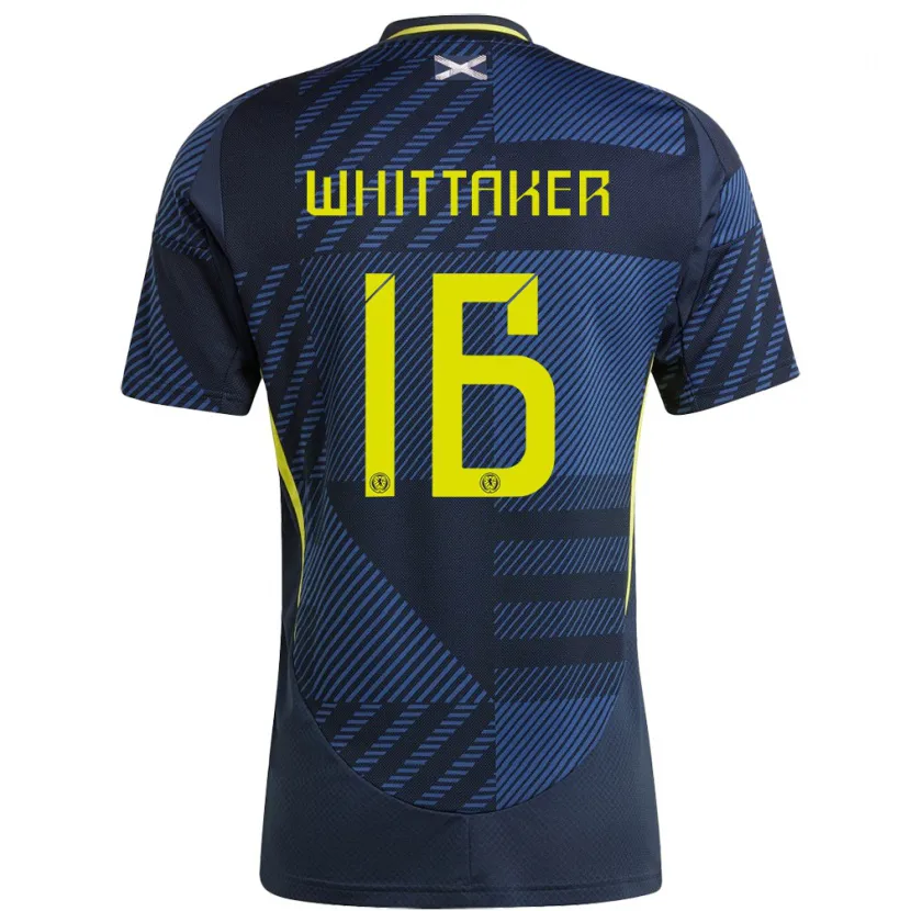 Danxen Män Skottland Rory Whittaker #16 Mörkblå Hemmatröja Matchtröjor 24-26 Tröjor T-Tröja