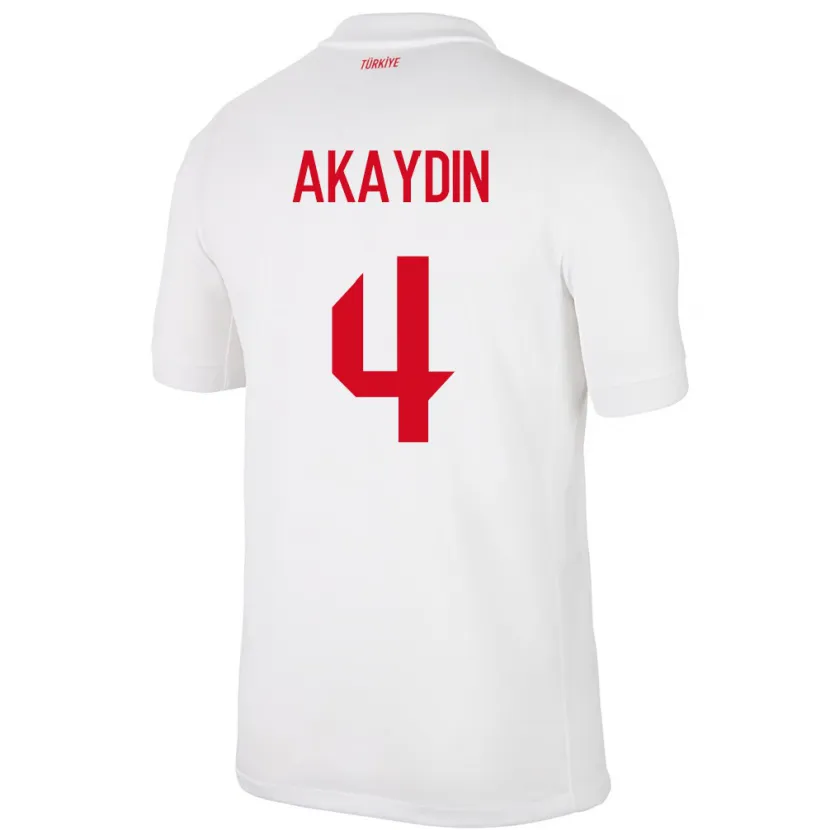 Danxen Män Kalkon Samet Akaydin #4 Vit Hemmatröja Matchtröjor 24-26 Tröjor T-Tröja