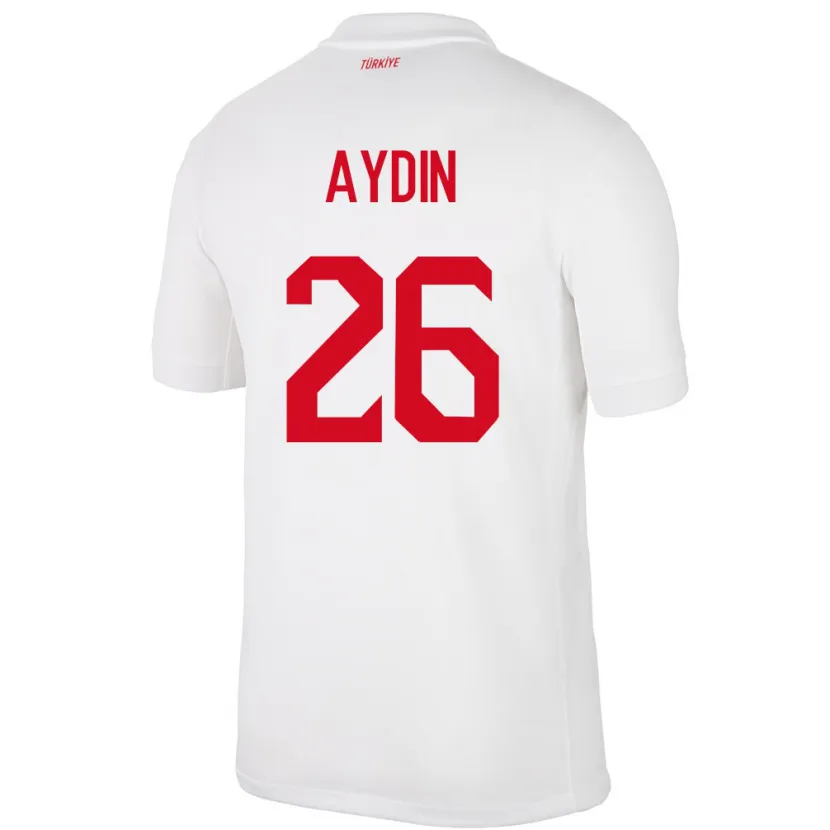 Danxen Män Kalkon Oğuz Aydın #26 Vit Hemmatröja Matchtröjor 24-26 Tröjor T-Tröja