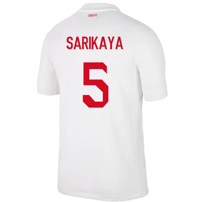 Danxen Män Kalkon Efe Sarıkaya #5 Vit Hemmatröja Matchtröjor 24-26 Tröjor T-Tröja