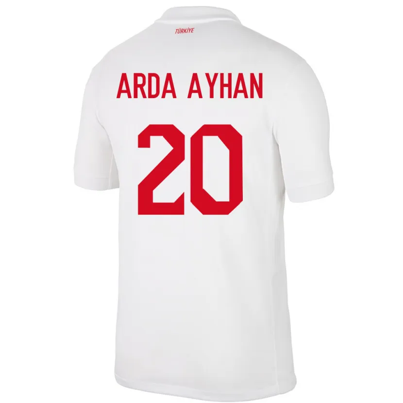 Danxen Män Kalkon Murat Arda Ayhan #20 Vit Hemmatröja Matchtröjor 24-26 Tröjor T-Tröja