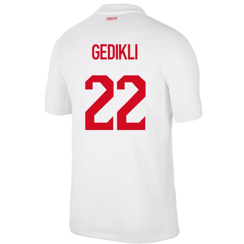 Danxen Män Kalkon Berkant Gedikli #22 Vit Hemmatröja Matchtröjor 24-26 Tröjor T-Tröja