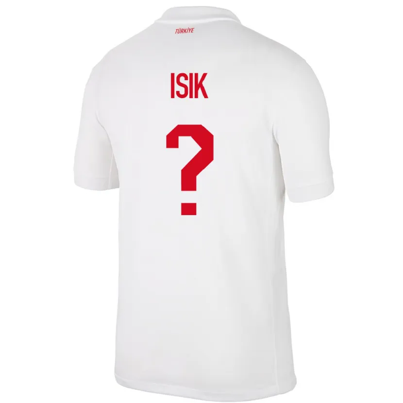 Danxen Män Kalkon Emre Işık #0 Vit Hemmatröja Matchtröjor 24-26 Tröjor T-Tröja
