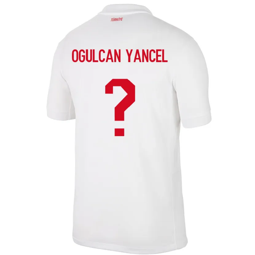 Danxen Män Kalkon Necati Oğulcan Yançel #0 Vit Hemmatröja Matchtröjor 24-26 Tröjor T-Tröja