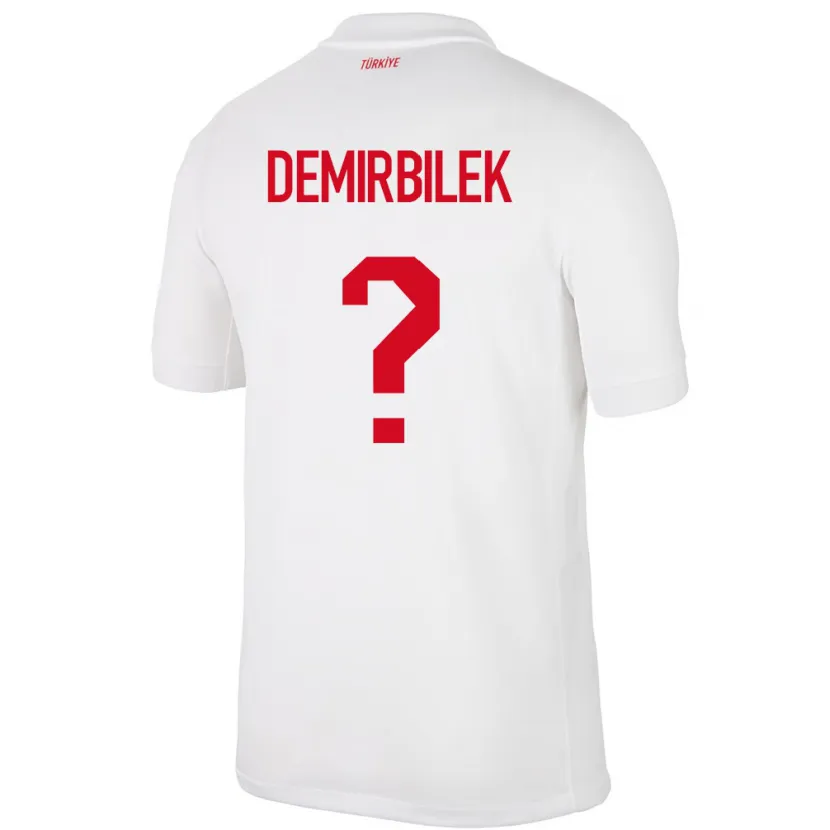 Danxen Män Kalkon Ali Demirbilek #0 Vit Hemmatröja Matchtröjor 24-26 Tröjor T-Tröja