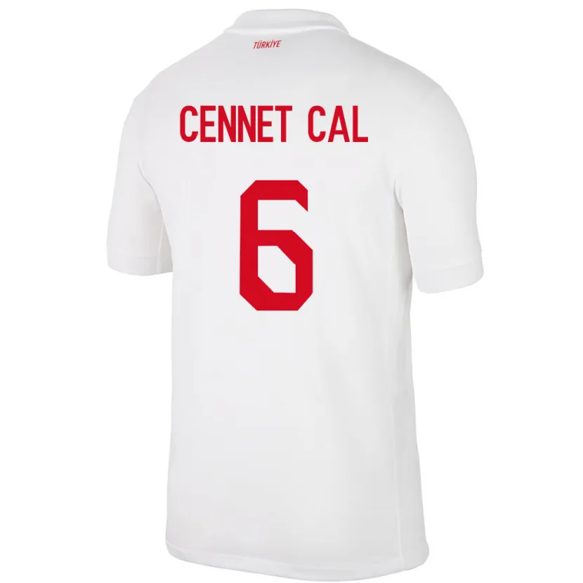 Danxen Män Kalkon Meryem Cennet Çal #6 Vit Hemmatröja Matchtröjor 24-26 Tröjor T-Tröja