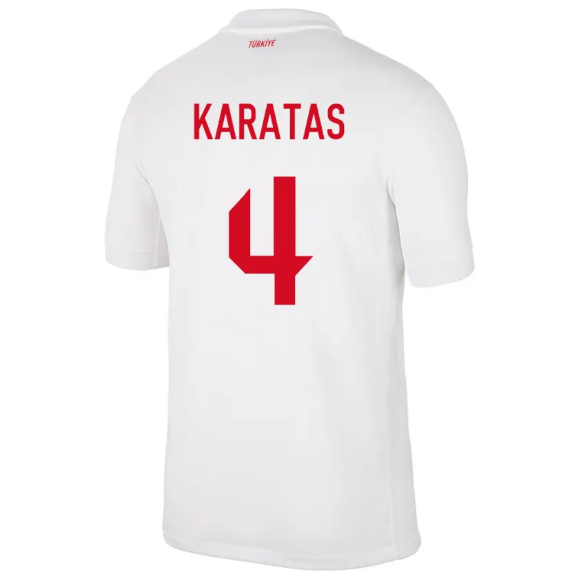 Danxen Män Kalkon Eda Karataş #4 Vit Hemmatröja Matchtröjor 24-26 Tröjor T-Tröja
