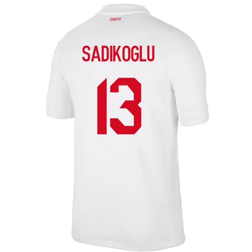 Danxen Män Kalkon Birgül Sadıkoğlu #13 Vit Hemmatröja Matchtröjor 24-26 Tröjor T-Tröja