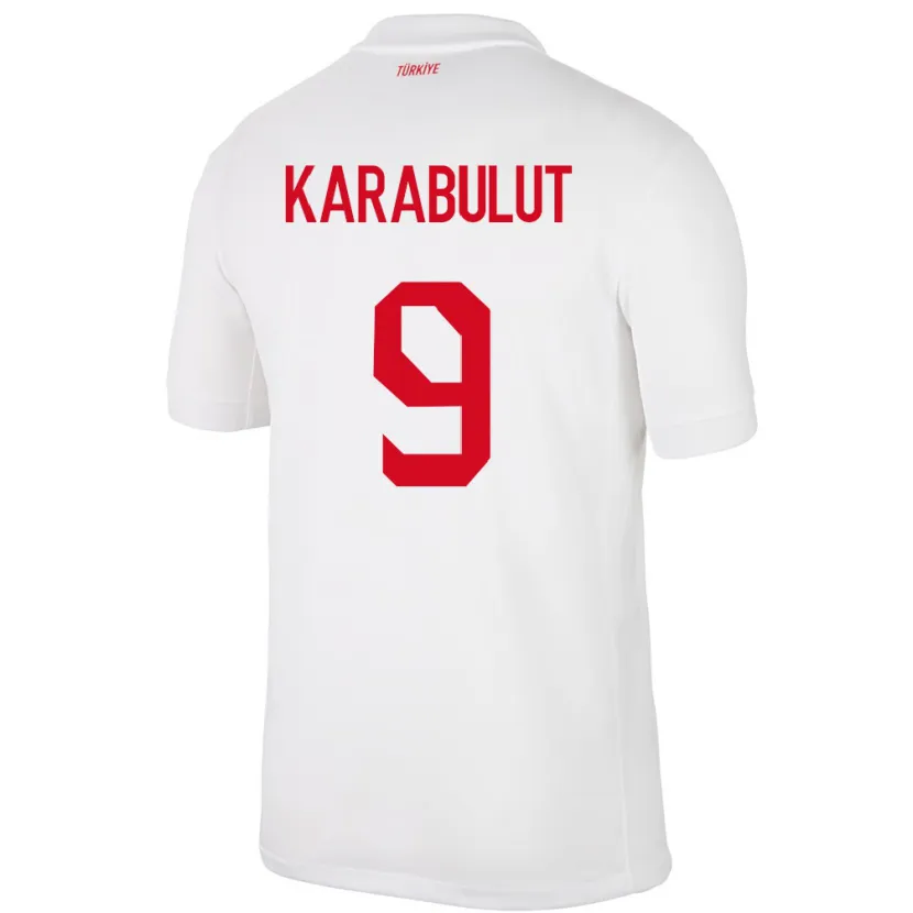 Danxen Män Kalkon Arzu Karabulut #9 Vit Hemmatröja Matchtröjor 24-26 Tröjor T-Tröja