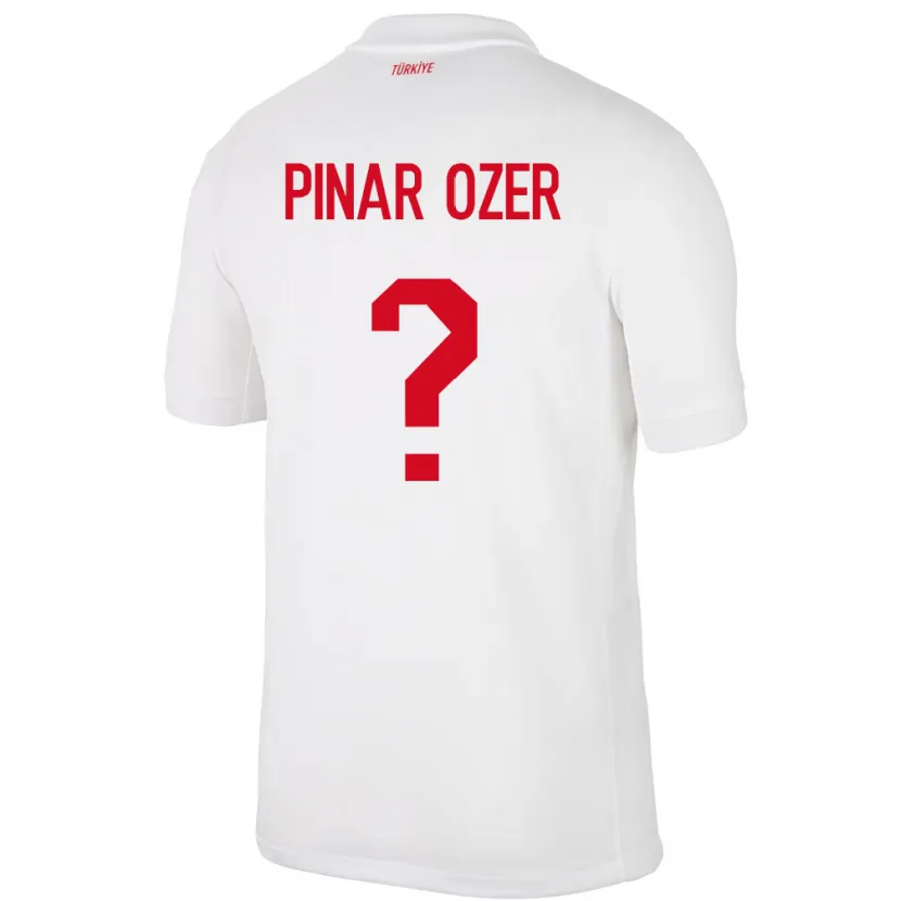 Danxen Män Kalkon Senem Pınar Özer #0 Vit Hemmatröja Matchtröjor 24-26 Tröjor T-Tröja