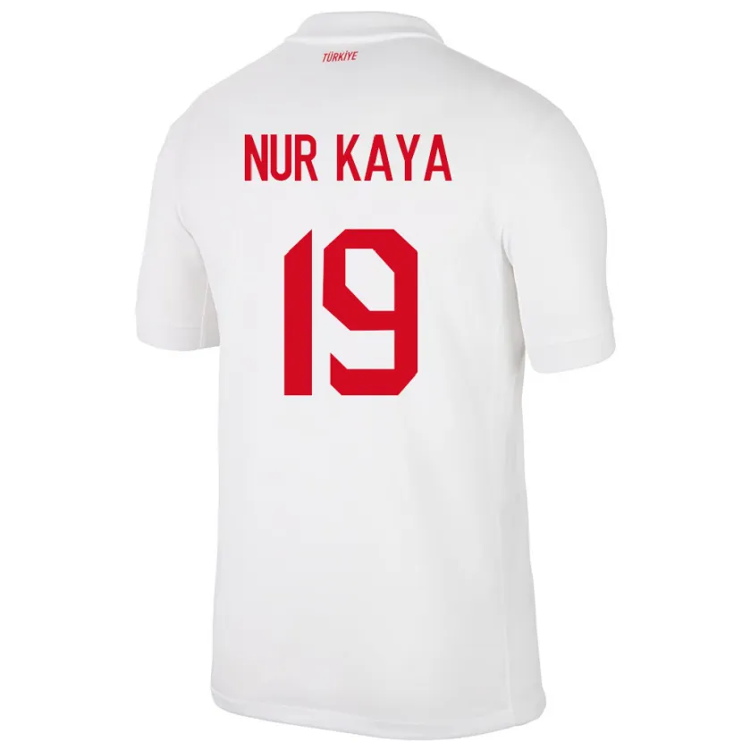 Danxen Män Kalkon Cansu Nur Kaya #19 Vit Hemmatröja Matchtröjor 24-26 Tröjor T-Tröja