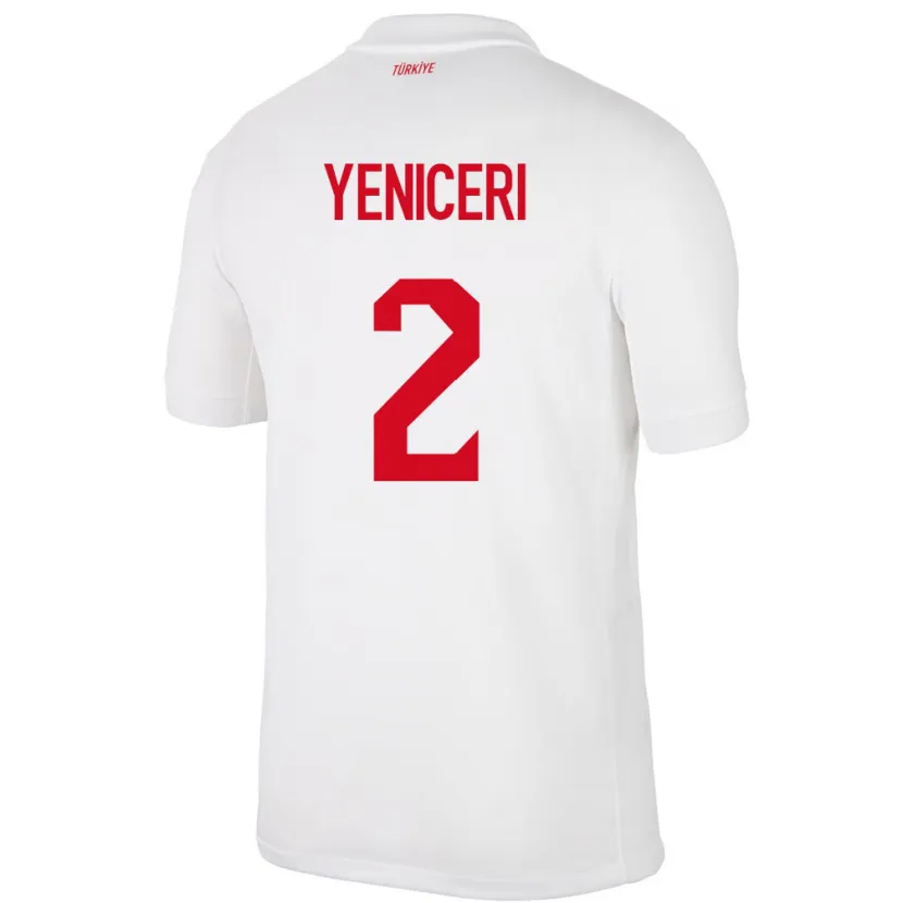 Danxen Män Kalkon Berna Yeniçeri #2 Vit Hemmatröja Matchtröjor 24-26 Tröjor T-Tröja