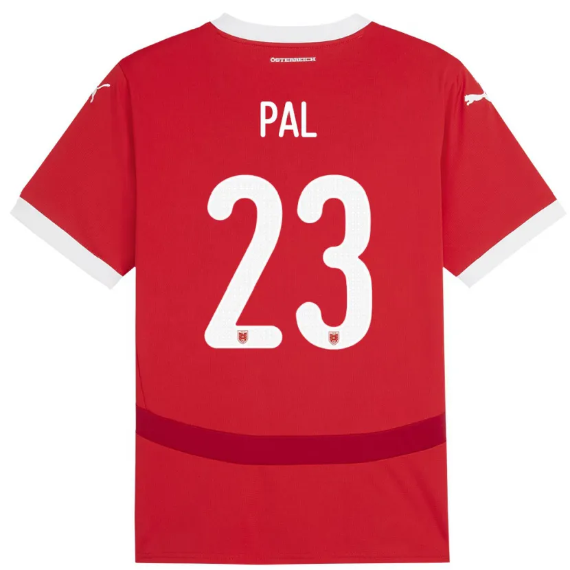 Danxen Män Österrike Jasmin Pal #23 Röd Hemmatröja Matchtröjor 24-26 Tröjor T-Tröja