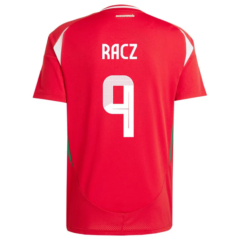 Danxen Män Ungern Balázs Rácz #9 Röd Hemmatröja Matchtröjor 24-26 Tröjor T-Tröja
