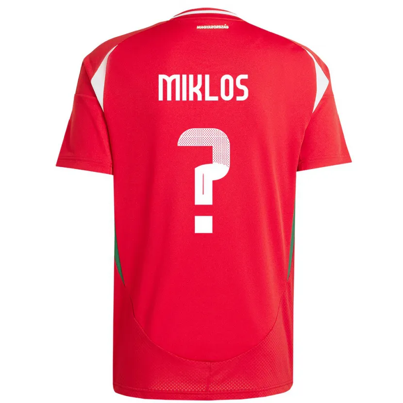 Danxen Män Ungern Péter Miklós #0 Röd Hemmatröja Matchtröjor 24-26 Tröjor T-Tröja