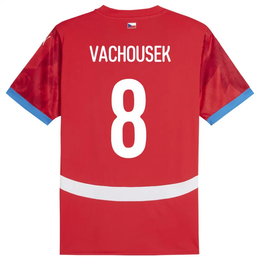 Danxen Män Tjeckien Tadeas Vachousek #8 Röd Hemmatröja Matchtröjor 24-26 Tröjor T-Tröja