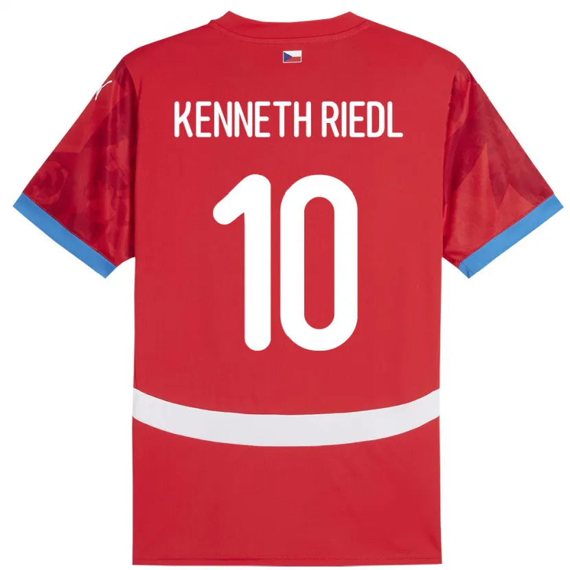 Danxen Män Tjeckien Victor Kenneth Riedl #10 Röd Hemmatröja Matchtröjor 24-26 Tröjor T-Tröja