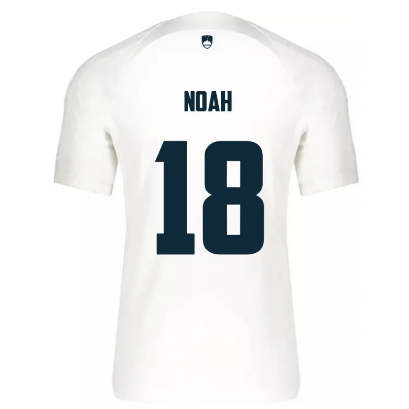 Danxen Män Slovenien Noah Weißbach #18 Vit Hemmatröja Matchtröjor 24-26 Tröjor T-Tröja
