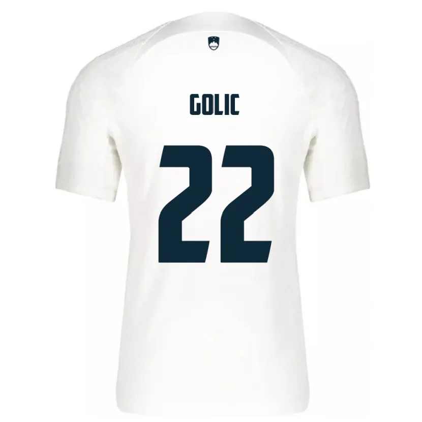 Danxen Män Slovenien Tilen Golic #22 Vit Hemmatröja Matchtröjor 24-26 Tröjor T-Tröja