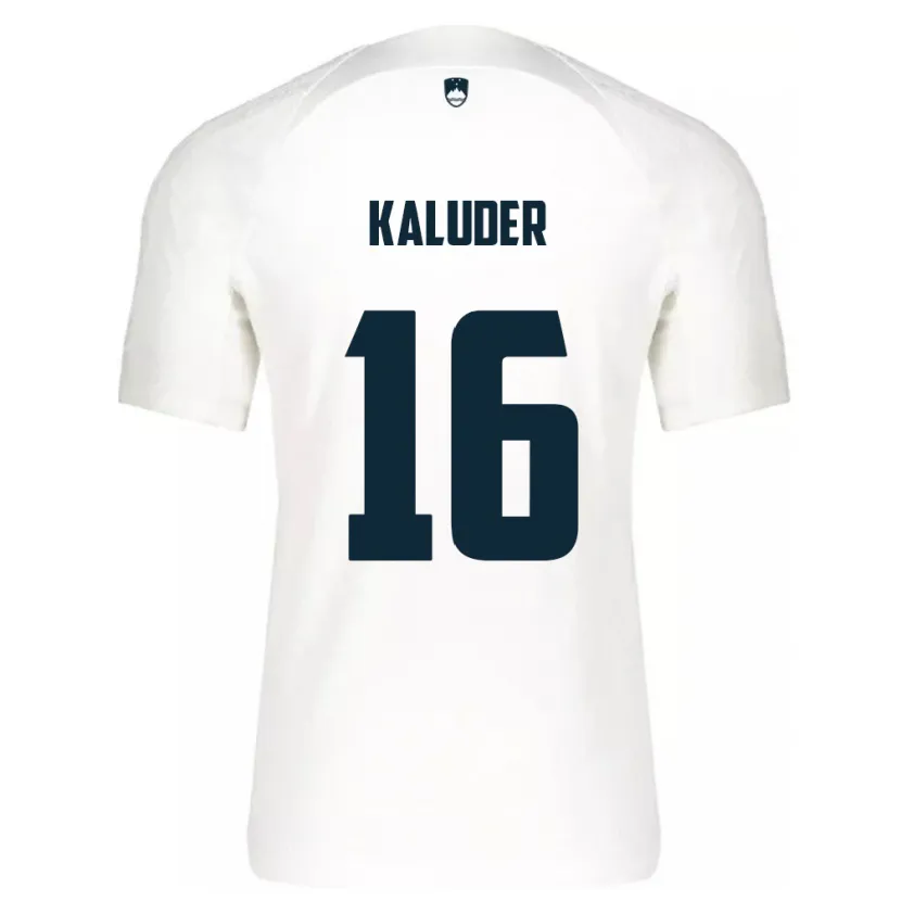 Danxen Män Slovenien Grega Kaluder #16 Vit Hemmatröja Matchtröjor 24-26 Tröjor T-Tröja