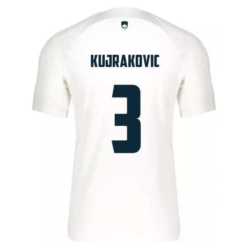Danxen Män Slovenien Minel Kujrakovic #3 Vit Hemmatröja Matchtröjor 24-26 Tröjor T-Tröja