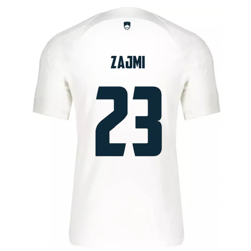 Danxen Män Slovenien Luana Zajmi #23 Vit Hemmatröja Matchtröjor 24-26 Tröjor T-Tröja