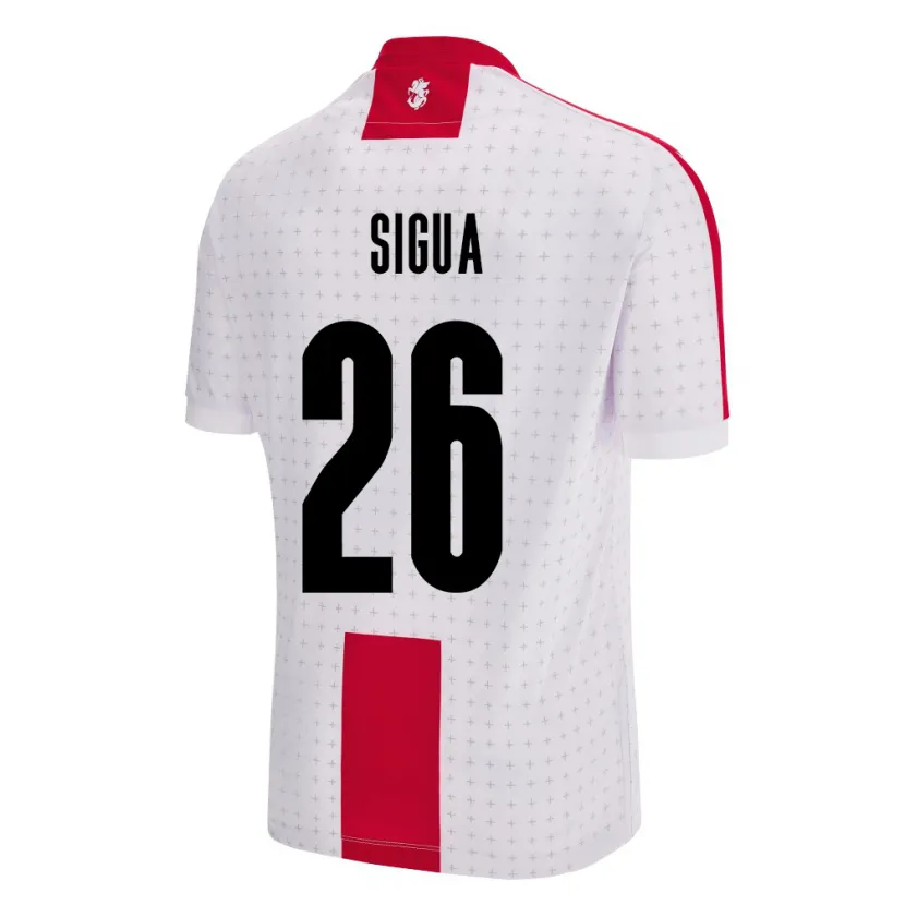 Danxen Män Georgia Gabriel Sigua #26 Vit Hemmatröja Matchtröjor 24-26 Tröjor T-Tröja