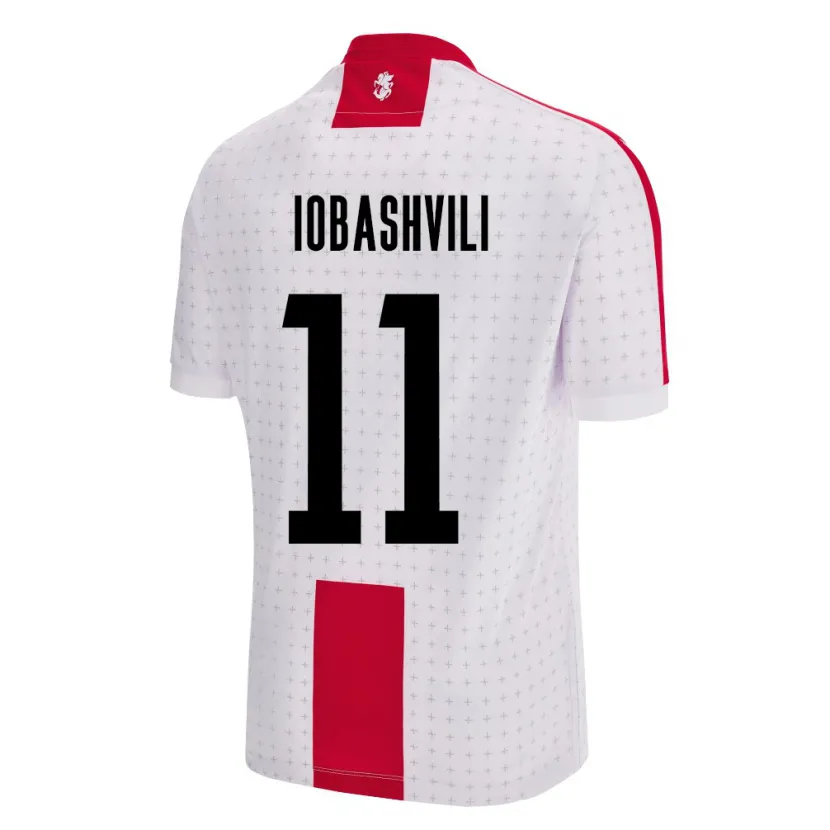 Danxen Män Georgia Jaduli Iobashvili #11 Vit Hemmatröja Matchtröjor 24-26 Tröjor T-Tröja