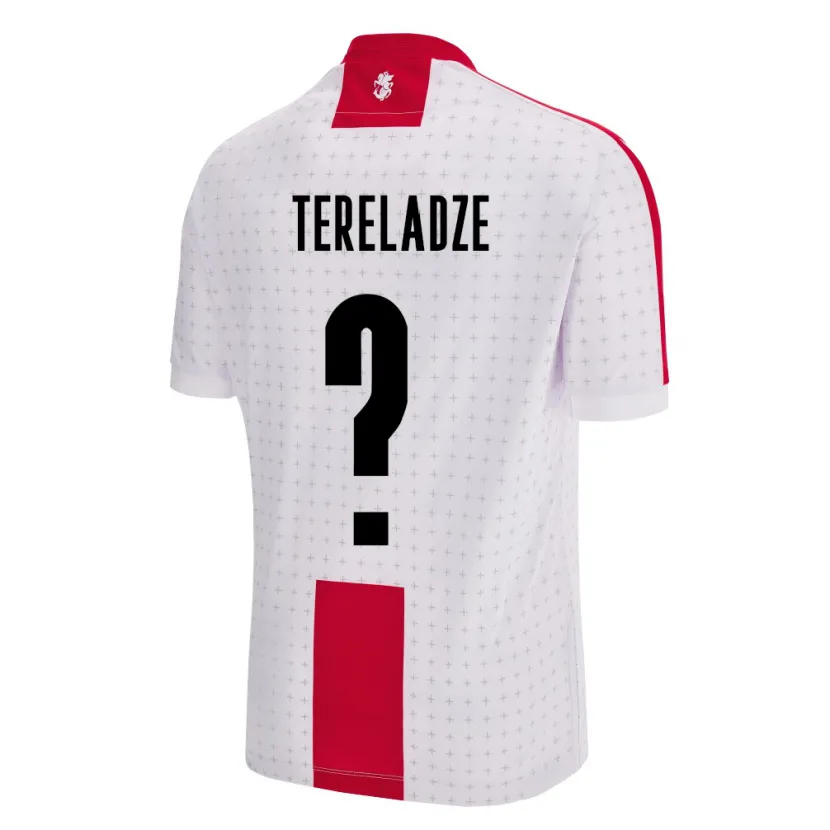 Danxen Män Georgia Mate Tereladze #0 Vit Hemmatröja Matchtröjor 24-26 Tröjor T-Tröja